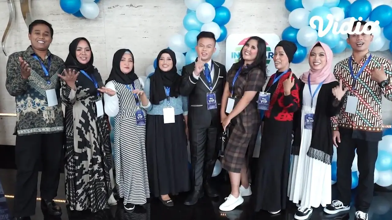 Kehebohan Pemenang 10 Tiket VIP HUT Indosiar Hari Ke-2. sumberfoto: Indosiar