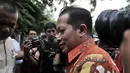 Wakil Ketua Umum Partai Gerindra Fery Juliantono tiba di rumah Prabowo Subianto di Jakarta, Kamis (9/8). Sejumlah petinggi Gerindra dan PAN mulai berdatangan jelang deklarasi capres-cawapres. (Merdeka.com/Iqbal Nugroho)