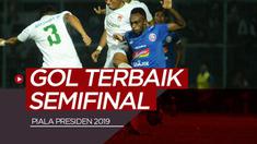 Berita video gol-gol terbaik yang tercipta pada semifinal Piala Presiden 2019.