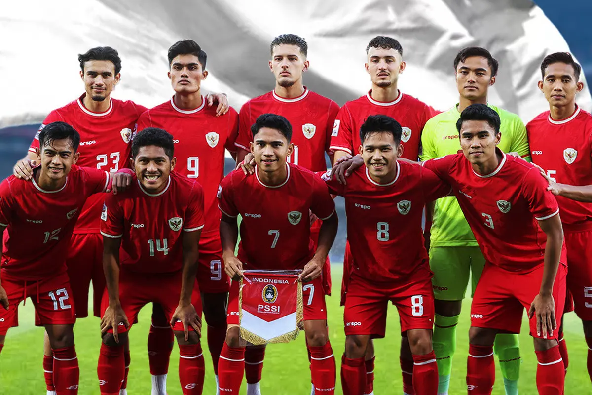 Ilustrasi - Foto Tim Timnas Indonesia U-23 dan Logo Olimpiade Paris 2024