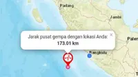 Gempa kembar alias Doublet Earthquake dengan magnitudo di atas 6,0 melanda kawasan Bengkulu, Rabu pagi (19/8/2020). (Liputan6.com/ Ist)