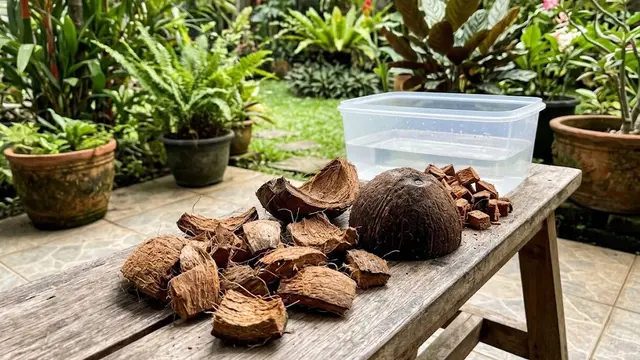 cara menanam anggrek dengan sabut kelapa
