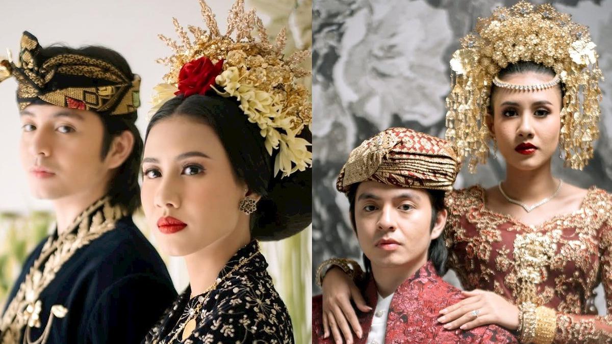 Dari Lombok hingga Minang, 8 Intip Parade Busana Nusantara Angga Yunanda dan Shenina Cinnamon di foto Prewedding