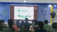 Badan Ekonomi Kreatif (BEKRAF) melalui program BEKRAF For Pre-Start Up (BEKUP) 2019 memberikan pendampingan kepada calon pendiri start up di tiga kota terpilih, yakni Bandung, Yogyakarta, dan Depok. (Liputan6.com/ Switzy Sabandar)