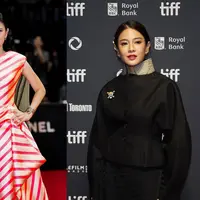 Intip pesona cantik Dian Sastrowardoyo pulas makeup sendiri saat hadiri acara festival film internasional (@therealddi