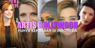 Artis Hollywood Punya Kembaran di Indonesia