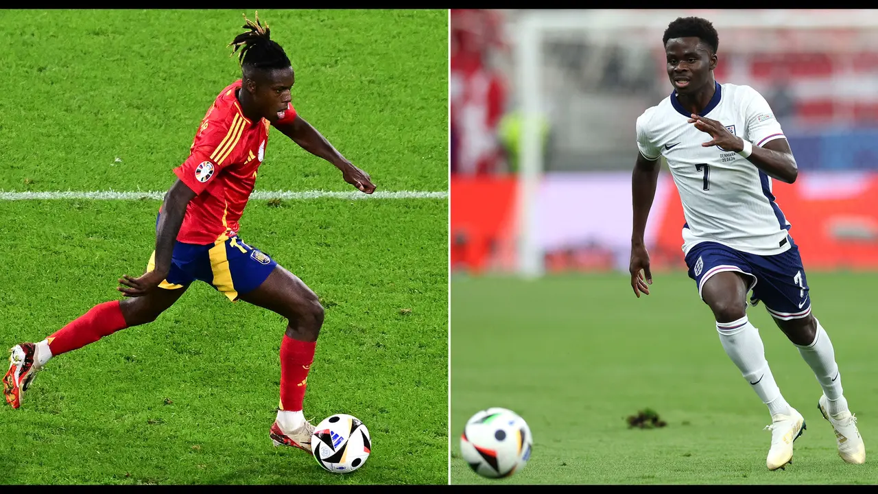 Foto: Duel Antar Lini Inggris Vs Spanyol di Laga Final Euro 2024