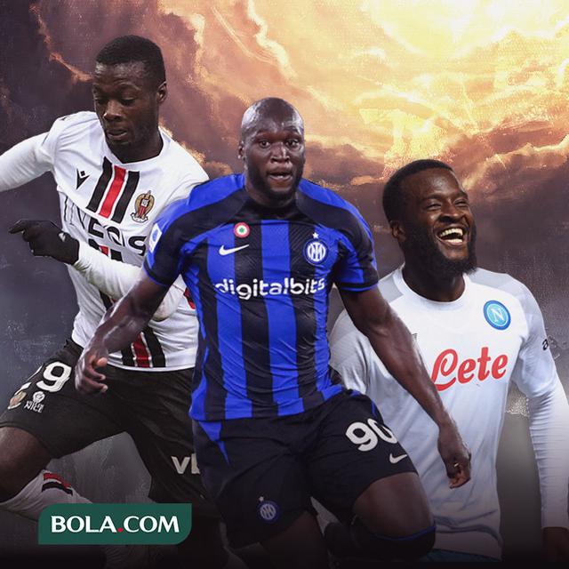 Ilustrasi - Lukaku, Tanguy Ndombele, Nicolas Pepe