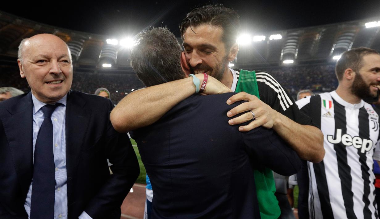 FOTO: Luapan Kegembiraan Pemain Juventus Raih Scudetto
