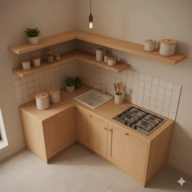 Dapur Kecil Ukuran 1x1 Sederhana. Gemini