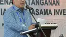 Menteri PPN/Kepala Bappenas Bambang Brodjonegoro memberi sambutan dalam pertemuan kerja sama investasi di Bali, Sabtu (13/10). Pertemuan tersebut diadakan di sela pertemuan tahunan IM-Bank Dunia 2018. (Liputan6.com/Angga Yuniar)