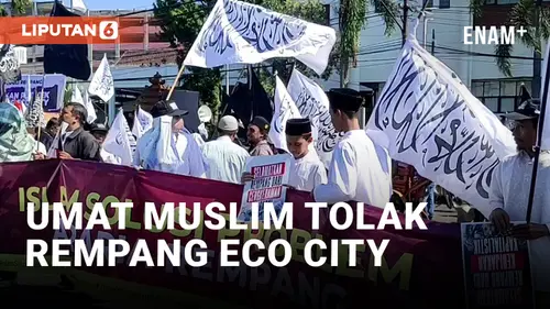 VIDEO: Ribuan Umat Muslim Surabaya Demo Tolak Rempang Eco City