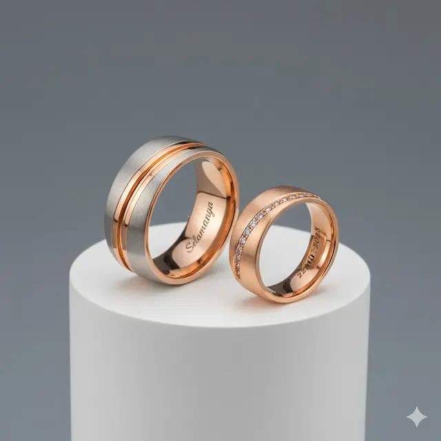 7 Model Cincin Emas Couple Terbaru, Pilihan Modern dengan Sentuhan Mewah