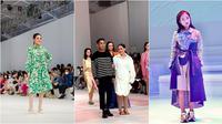 Potret selebriti yang ikut melenggang di Jakarta Fashion Week. (Sumber: Instagram/nindyayunda/raffinagita1717/fuji_an)