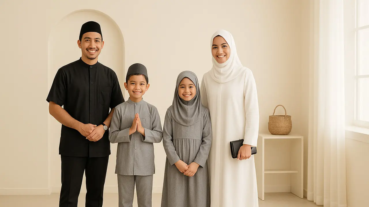 Rekomendasi Baju Kembaran untuk Idul Adha/via AI