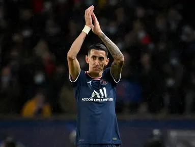 Angel Di Maria didatangkan ke Parc des Princes pada musim 2016/17 dari Manchester United seharga 63 juta euro. Pemain Timnas Argentina itu juga tercatat pernah menjadi andalan Real Madrid. Direkrut pada 2010, Di Maria telah menyumbangkan 36 gol dan 85 assists dari 190 penampilannya. (AFP/Frank Fife)