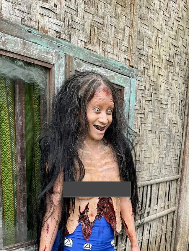 7 Potret Proses Makeup Dayinta Melira dalam Film Sewu Dino Ini Curi Perhatian