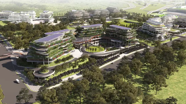 Hutama Karya memperoleh kontrak pembangunan gedung dan kawasan Kantor Kementerian Koordinator (Kemenko) Bidang Perekonomian di Ibu Kota Nusantara (IKN) Nusantara senilai Rp 766 miliar. (Dok Hutama Karya)