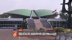 Temui Ketua DPR Bambang Soesatyo, Hendropriyono usul pemilihan umum dilaksanakan setiap 8 tahun sekali.