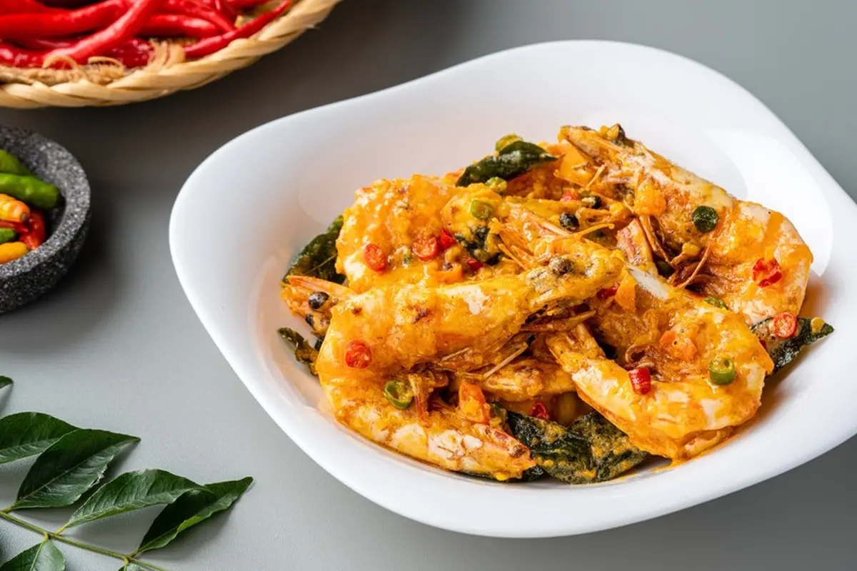 Udang goreng kari