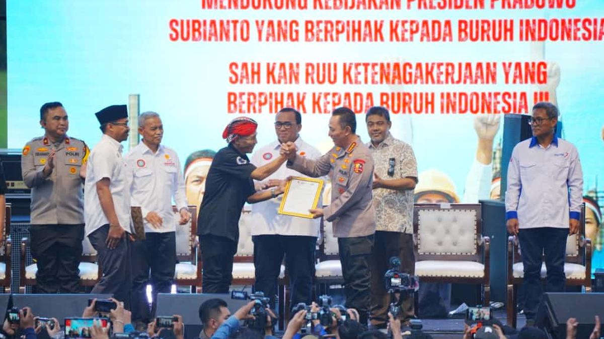 Dukung Program Pemerintah, Kapolri: Buruh dan Polri Bersinergi Jaga Stabilitas Kamtibmas