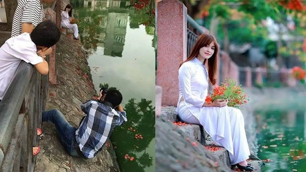 10 Potret Kocak Aksi Fotografer saat Abadikan Gambar Ini Penuh Perjuangan