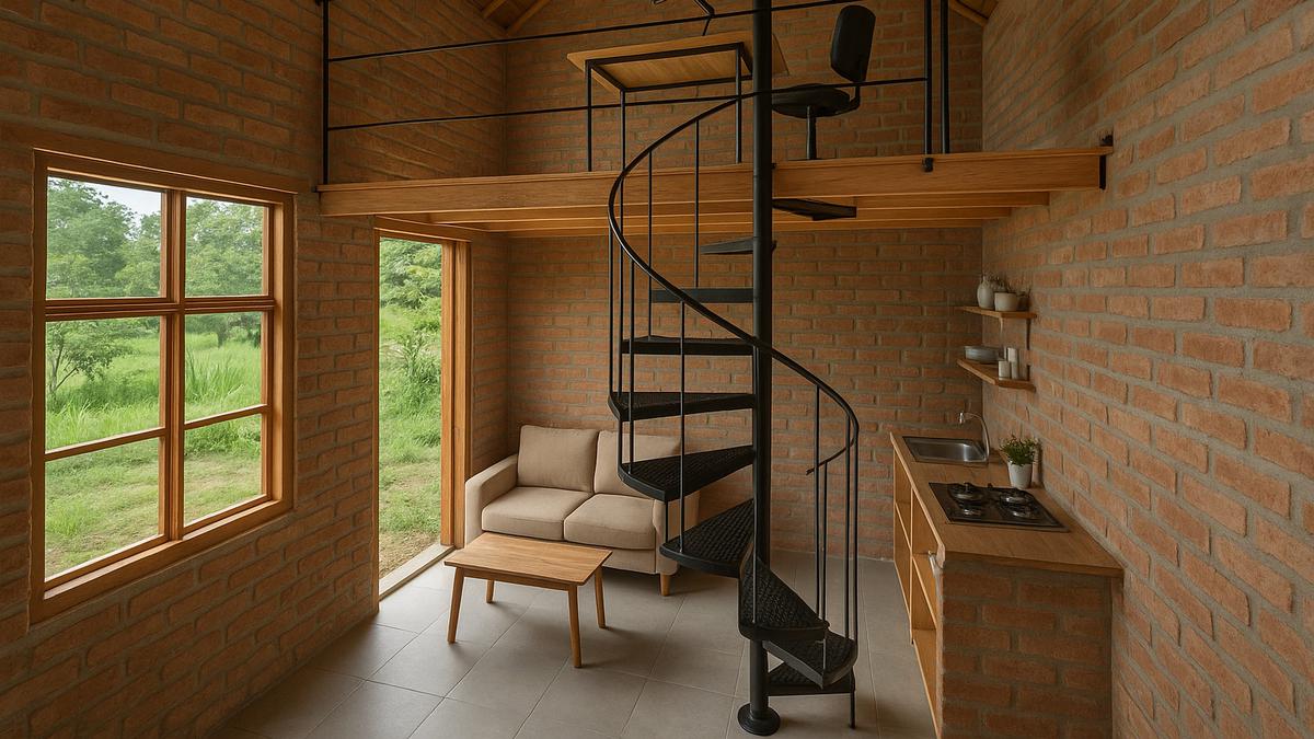 7 Model Rumah Mungil di Desa dengan Mezzanine Minimalis