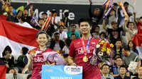 Ganda campuran Indonesia Praveen Jordan / Debby Susanto meraih gelar juara Korea Terbuka Super Series 2017. (Humas PP PBSI)