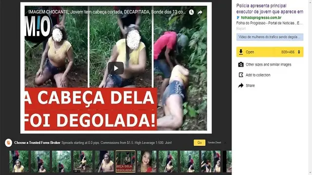 Gambar Tangkapan Layar Penelusuran Foto dengan Situs Yandex