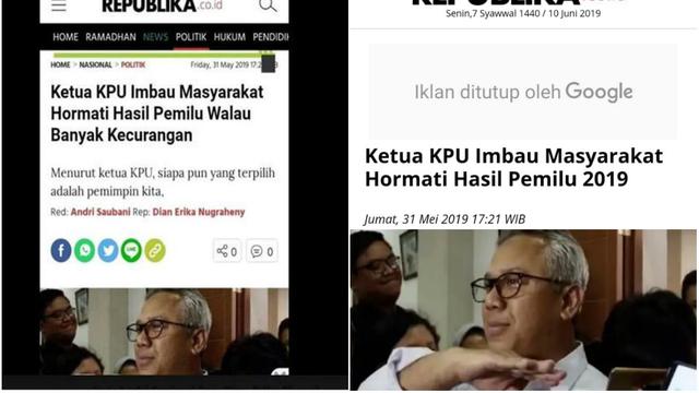 Cek Fakta-Ketua KPU