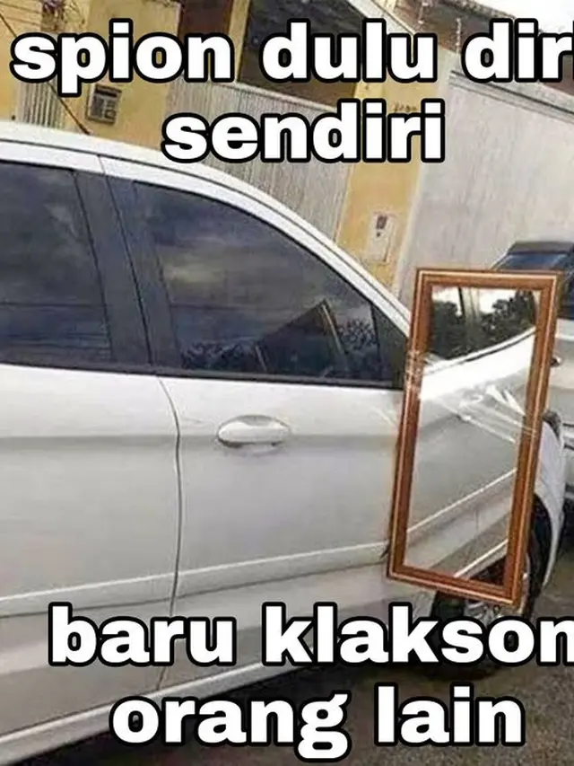 7 Potret Nyeleneh Spion Kendaraan Ini Bikin Tepuk Jidat
