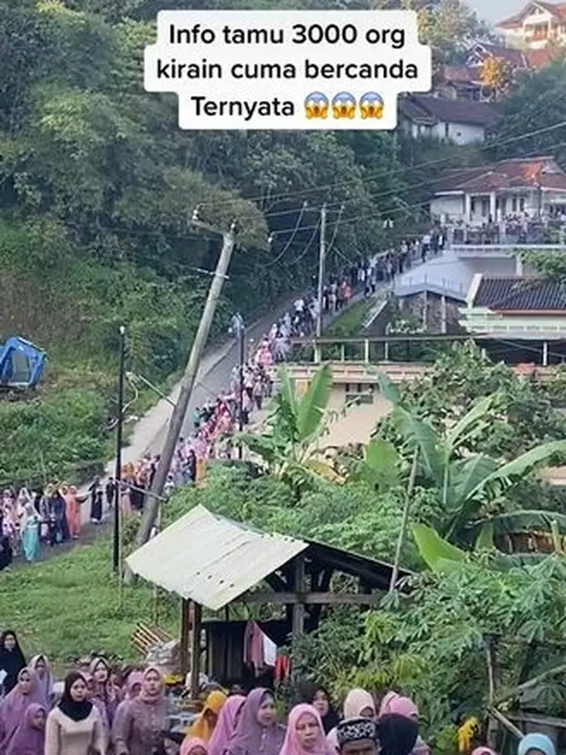 Viral, Pengantin Pria Bawa Rombongan 3.000 Orang di Acara Pernikahannya
