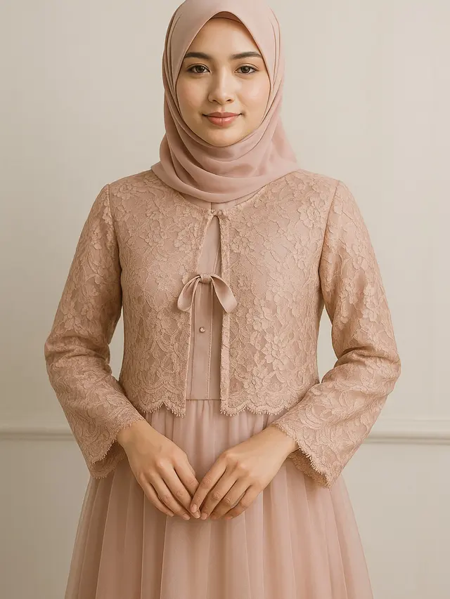 Model Cardigan Renda Brokat untuk Pesta Pernikahan (Image by ChatGPT)