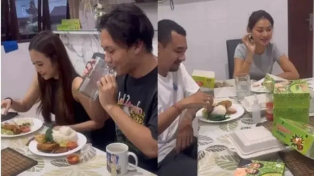 Rizky Febian Buka Puasa Bareng Keluarga Mahalini