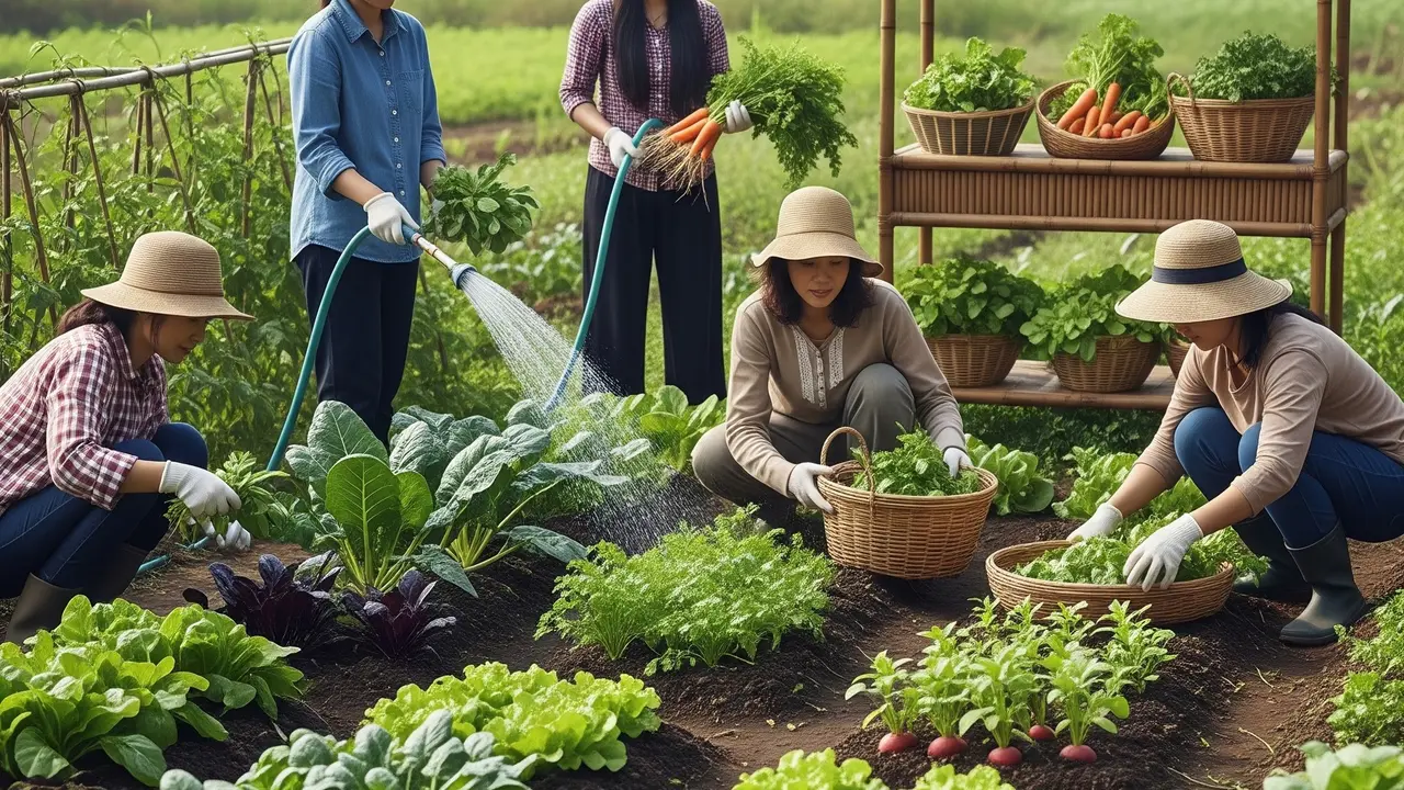 Kebun Sayur Sederhana yang Bisa Dijual oleh Ibu-Ibu (Gemini AI)