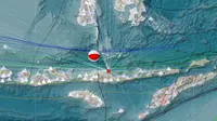Gempa Magnitudo 5,6 mengguncang wilayah Mbay Nagekeo, NTT, Kamis malam (25/1/2024). (Liputan6.com/ Dok BMKG)