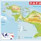 Ilustrasi Peta Papua. (Shutterstock)