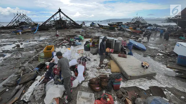Usai Tsunami Selat Sunda, Warga Mulai Pulang Selamatkan Harta Benda