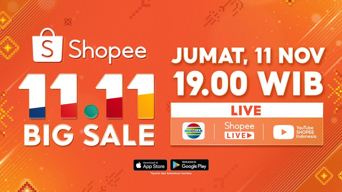 Shopee 11.11 Big Sale TV Show Tampil Beda dengan Konsep Baru, Bikin ...