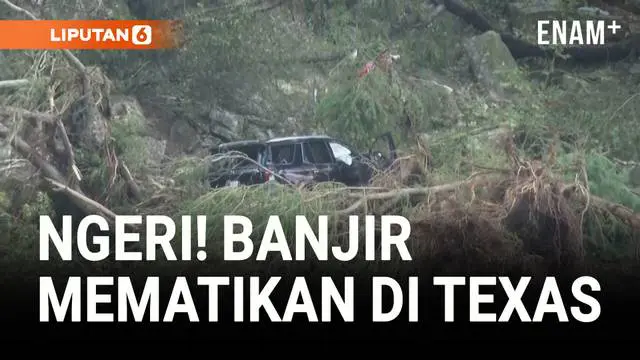 VIDEO: Porak Poranda! Banjir Bandang Texas Tewaskan 50 Orang