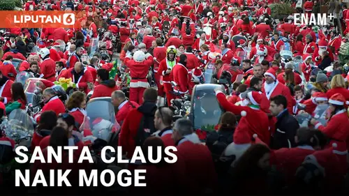 VIDEO: Ratusan Santa Claus Naik Motor Bawa Kebahagiaan Bagi Anak-Anak di Beograd