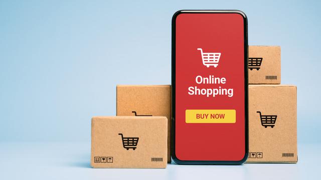 Ilustrasi online shopping