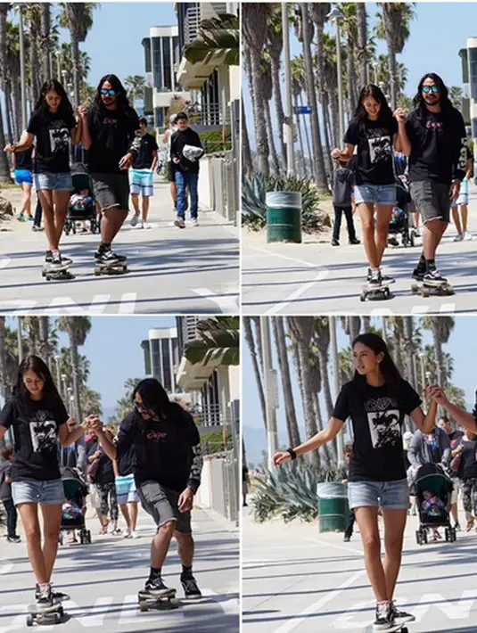 "Hal yang paling dikangenin lucunya dia sih, kocaknya dia, terus dia iseng," kata Aurelie Moeremans di kantor Falcon Pictures, kawasan Duren Tiga, Jakarta Selatan, Senin (18/9). (Instagram/aurelieowreally)