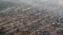 Lebih dari 130 ribu orang dipaksa meninggalkan rumah mereka, sejak pertama kali kebakaran terjadi pada Selasa (7/1) hingga Kamis (9/1/2025). (JOSH EDELSON/AFP)