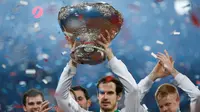 Andy Murray menyudahi penantian Inggris Raya selama 79 tahun untuk memboyong gelar Piala Davis seusai mengalahkan pemain Belgia, David Goff.