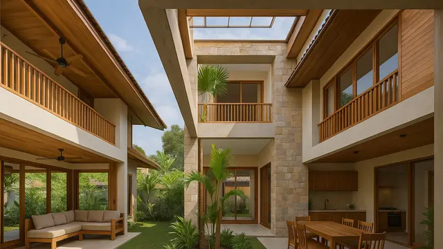 Rumah di Kampung dengan Konsep Open Space (Foto: ChatGPT)
