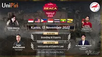 Nonton Live Streaming Talkshow UniPin SEACA Major 2022 di Vidio, Kamis 17 November