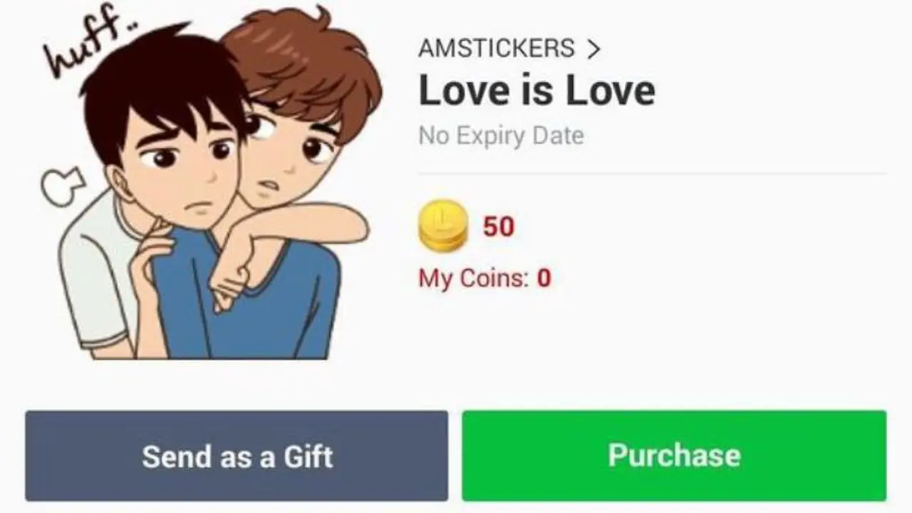 sticker Line LGBT