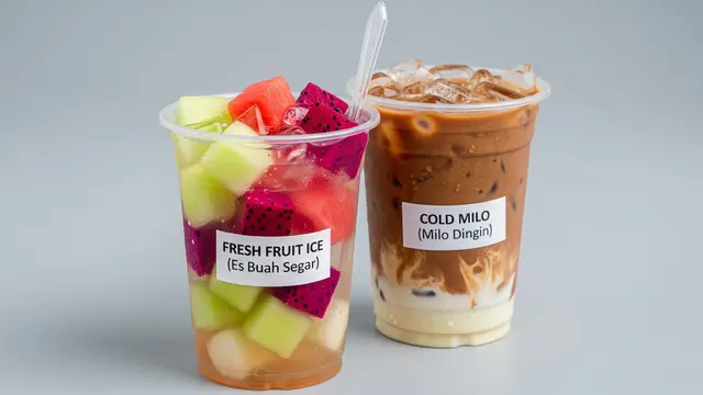 Ide Jualan Minuman Cup Sederhana Modal Minim untuk Produk Es Buah Segar dan Milo Dingin