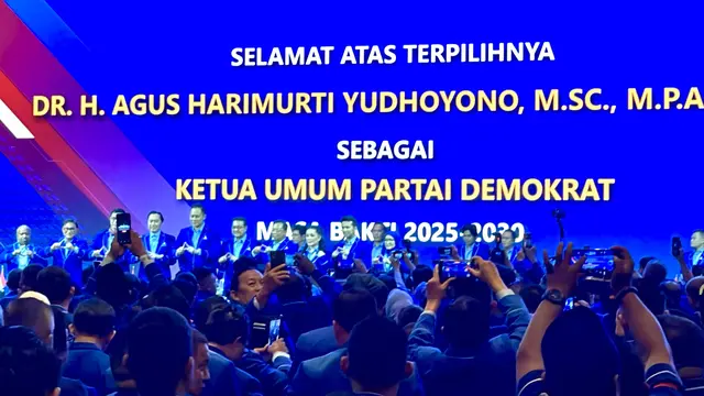 Kongres Demokrat Tetapkan AHY Kembali Jadi Ketum, SBY Jadi Ketua Majelis Tinggi